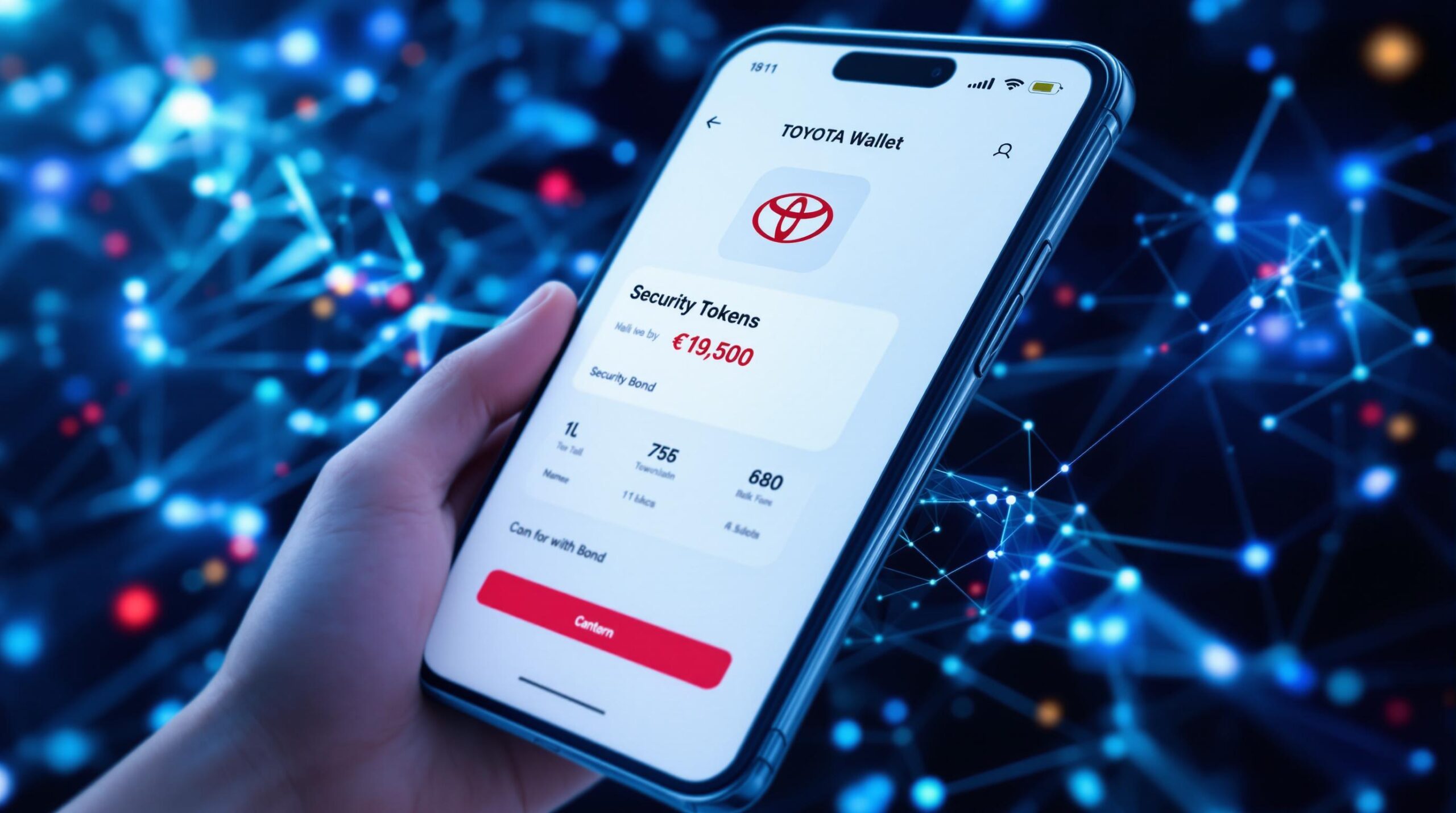 トヨタのセキュリティトークン社債とTOYOTA Walletのイメージ