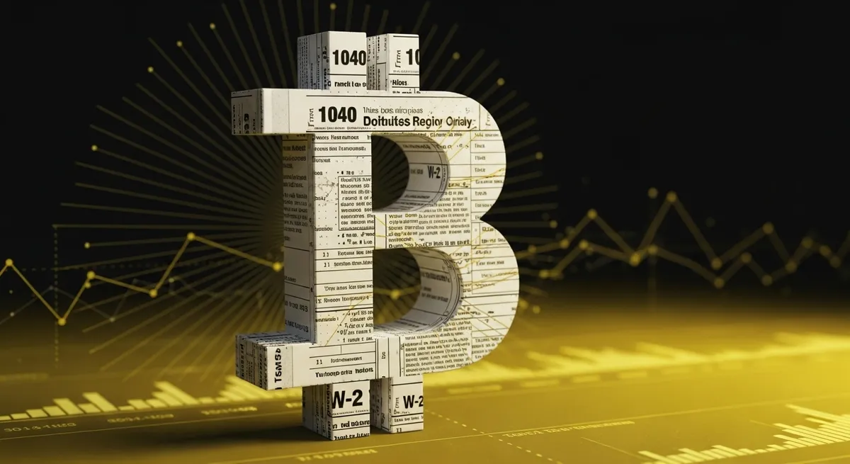 電子的な空間のビットコインロゴ