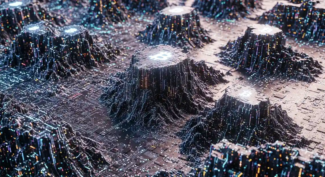 レイヤー1仮想通貨を表す地面の画像