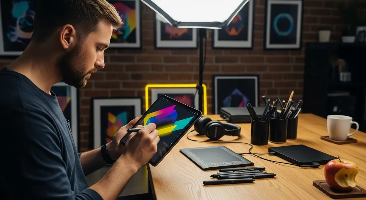 NFTアートをタブレットでつくる人