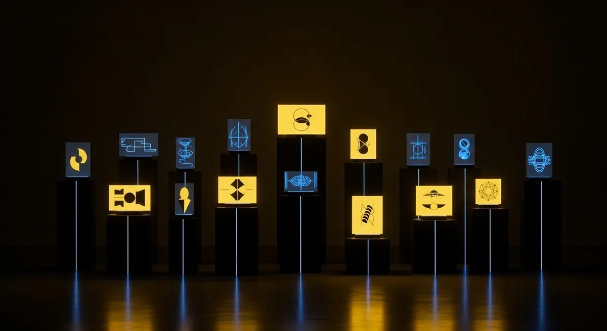 NFTアートが並ぶ光景