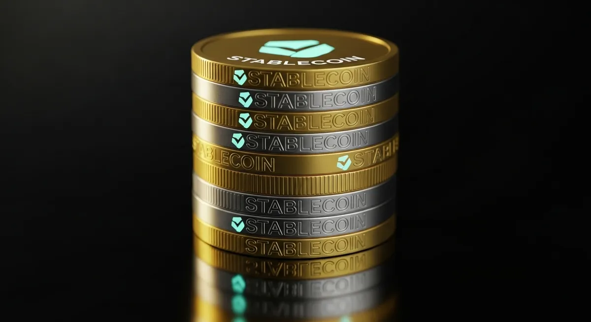 光りつつ積み上がっているステーブルコイン