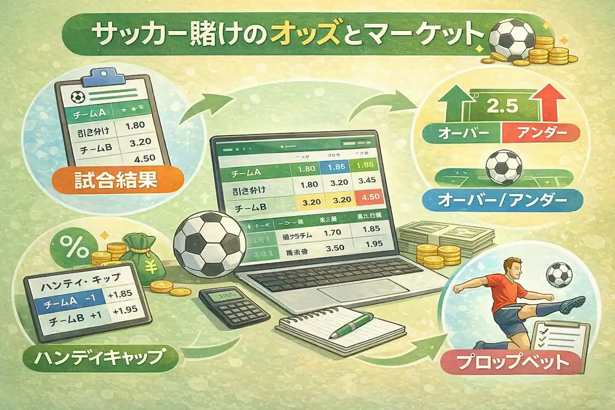 サッカー けの オッズとマーケットの